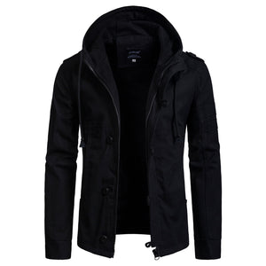 Zogaa 2020 Brand Slim Men Jacket Army Green Military Wide-waisted Coat Casual Cotton Hooded Windbreaker Jackets Overcoat Male
