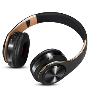 HIFI stereo earphones bluetooth headphone music headset FM and support SD card with mic for mobile xiaomi iphone sumsamg tablet