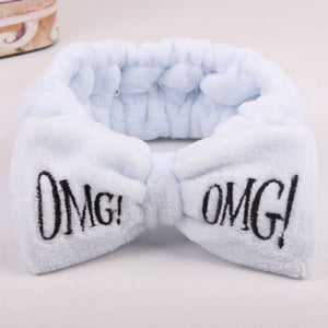 Wash Face Bow Hairbands For Women Girls
