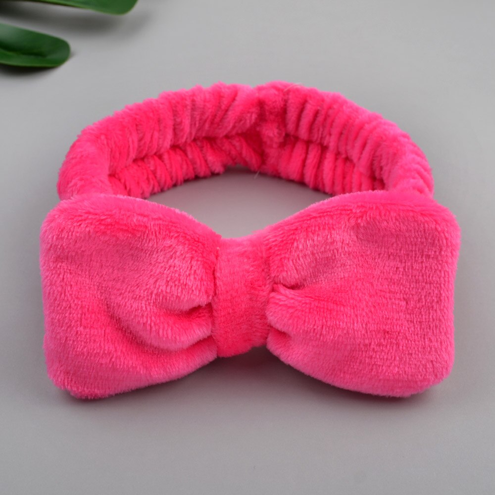 Wash Face Bow Hairbands For Women Girls