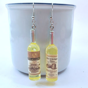 DIY Simulation Wine Bottle Dangle Earrings for women Cool Red,Yellow,Blue Wine Drop Earrings Wholesale Jewelry