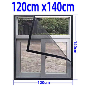 Inset Window Screen Mesh, Air Tulle Adjustable Summer Invisible Anti-Mosquito net Fiberglass Removable Washable Customize Screen