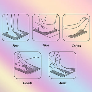 Foot Massager Wireless Walking Massage Pad Muscle Blood Circulation Acupoint Stimulation Health EMS Intelligent Pedicure Entire