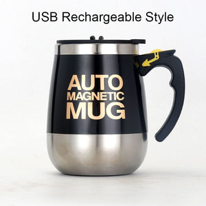 New Automatic Self Stirring Magnetic Mug Creative 304 Stainless Steel Coffee Milk Mixing Cup Blender Smart Mixer Thermal Cup