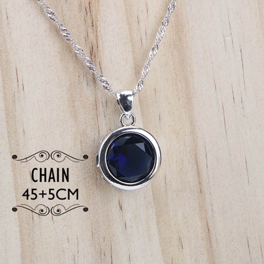 Ladies Silver 925 Jewelry Sets For Women 2018  Blue Cubic Zirconia Rings/Bracelets/Earrings/Pendant Necklace Set Free Gift Box