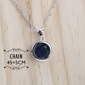 Ladies Silver 925 Jewelry Sets For Women 2018  Blue Cubic Zirconia Rings/Bracelets/Earrings/Pendant Necklace Set Free Gift Box