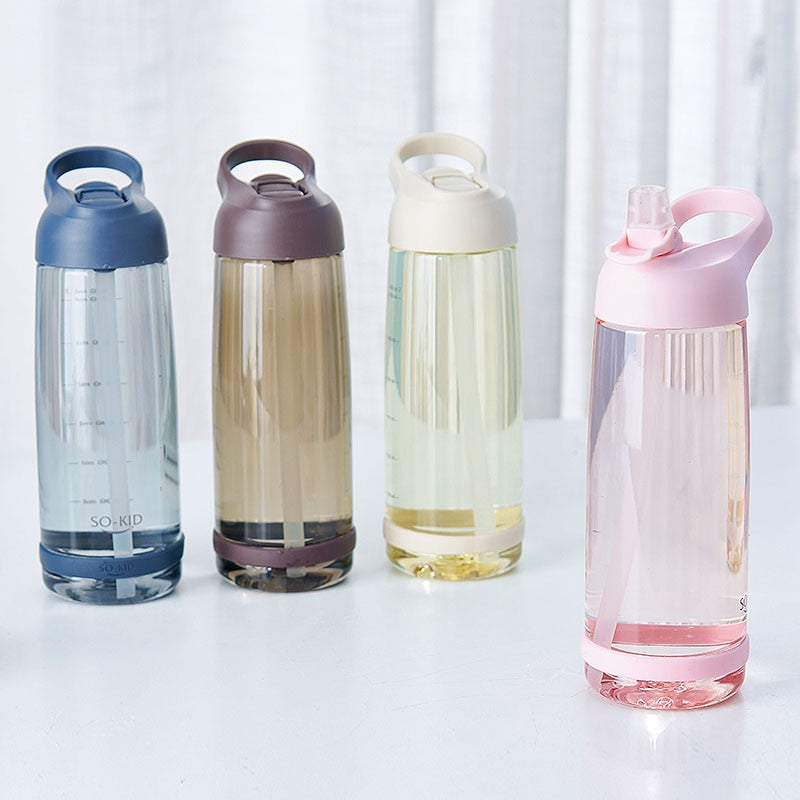 Outdoor Water Bottle with Straw