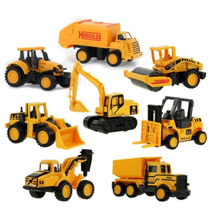 8 Styles Mini ingénierie alliage voiture tracteur jouet camion à benne basculante modèle classique jouet voitures pour enfants garçon cadeau