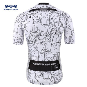 KEMALOCE Rro Cycling Jersey Set Mountain Bike Uniforms Summer Cycling Wear Bicycle Clothing Men Cycling Clothing MTB Bike Shirts