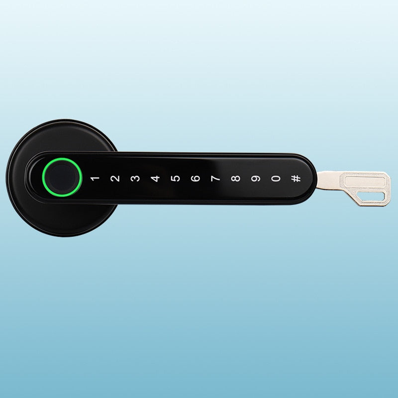HAISUNY Tuya APP Bluetooth WiFi Indoor Smart Door Lock Biometric Fingerprint Lock Password Key Unlock Electronic Digital Lock
