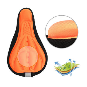 MTB Mountain Bike Cycling Thickened Extra Comfort Ultra Soft Silicone 3D Gel Pad Cushion Cover Bicycle Saddle Seat 4 Colors