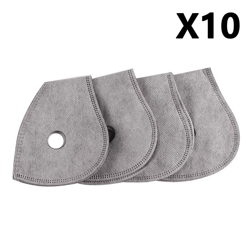 Anrancee Face Mask With Filter Breathing Valve Activated Carbon PM 2.5 Anti Pollution Bicycle Cycling Protection Bike Dust Mask