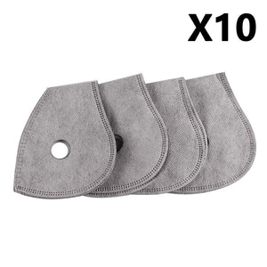 Anrancee Face Mask With Filter Breathing Valve Activated Carbon PM 2.5 Anti Pollution Bicycle Cycling Protection Bike Dust Mask
