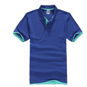 Summer Classic Polo Shirt Men Cotton Solid Short Sleeve Tee Shirt Breathable Camisa Masculina Polo Hombre Jerseys Golftennis 3XL
