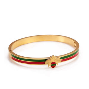 Luxury Mesh Stainless Steel Charm Bangle & Bracelet Women Female Jewelry Trendy Unique Bee Cuff Brand Bangles Pulsera