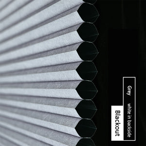 Made-to-Order Blackout Motorized Cellular Shades, Cordless Honeycomb blinds, Remote and Batteries Included