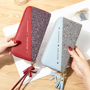 Wallet for Women Long PU Leather