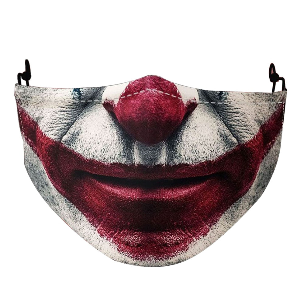 Funny Troll-Joker Masks Women Fashion Adult Mouth Clown Halloween Cospaly Party Reusable Washable Men Face DustProof