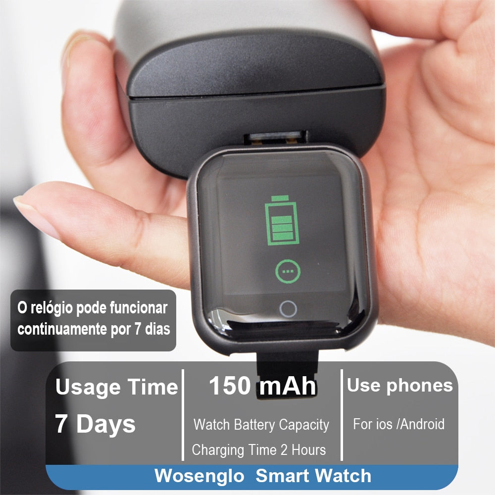Y68 Sports Smart Watch Life Waterproof Watch Blood Pressure Heart Rate Monitor Soft Silicone 1.3 Inch Smart Bracelet Smartwatch
