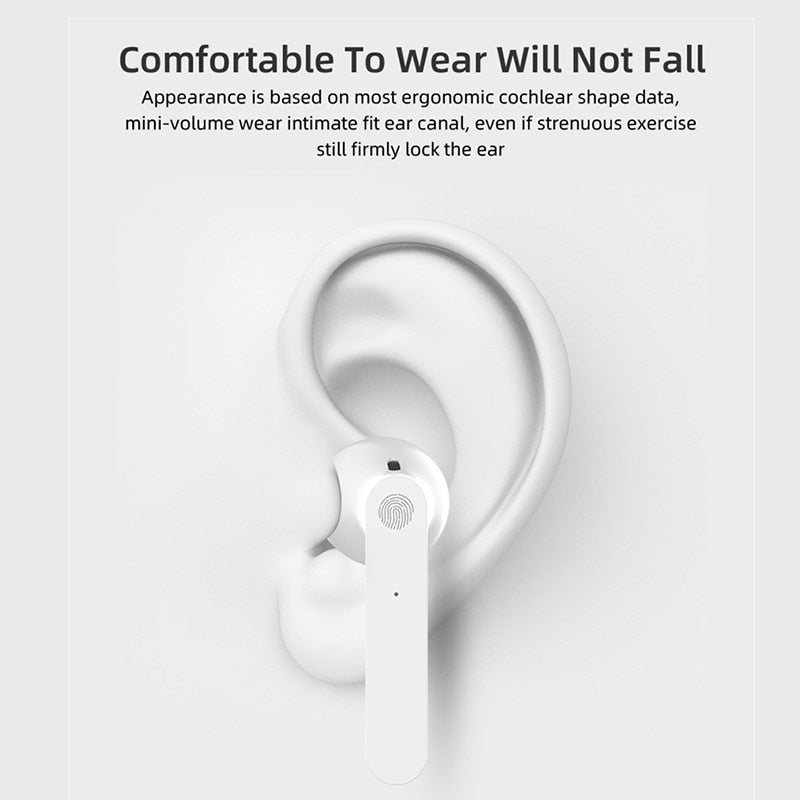 Wireless Bluetooth Headphones Touch Bluetooth Earphones HIFI Sound Headset with Microphone for IOS Android Phone