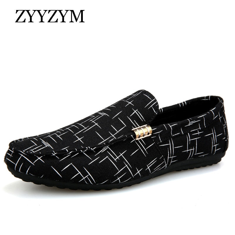 ZYYZYM Men Loafers 2020 Spring Summer Men Shoes Casual Shoes Light Canvas Youth Shoes Men Breathable Fashion Flat Footwear