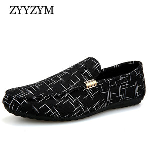 ZYYZYM Men Loafers 2020 Spring Summer Men Shoes Casual Shoes Light Canvas Youth Shoes Men Breathable Fashion Flat Footwear