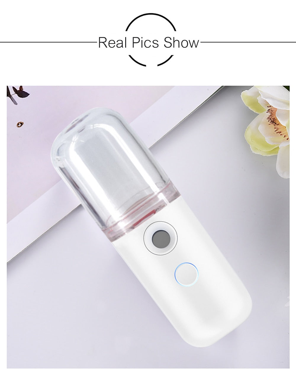 30ML Mini Nano Facial Sprayer USB Nebulizer Face Steamer Humidifier Hydrating Anti-aging Wrinkle Women Beauty Skin Care Tools