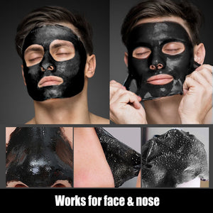 JVR Black Mask For Face Skin Care Bamboo Charcoal Facial Masks Remove Blackhead Dot Acne Peeling Mask Facial Nose Deep Cleansing