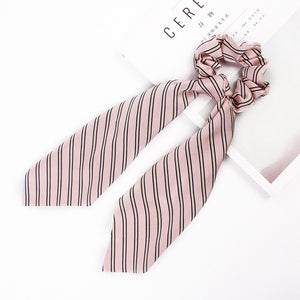 Floral Satin Scrunchies Women Elastic Hair Bands Ties Scarf Woman Scrunchy Hairbands Turban Head Wrap Hair Accessories Headwear