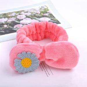 Wash Face Bow Hairbands For Women Girls