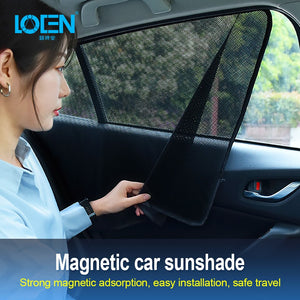 LOEN New Car Arcs Squares Side window Sunshade Windshield Sunshade Cover Shield Curtain Auto Sun Shade Block Anti-UV for SUV Car