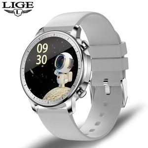LIGE ladies smart watch ladies full touch fitness tracker Heart Rate Monitor IP67 waterproof Blood oxygen smart man Smartwatch