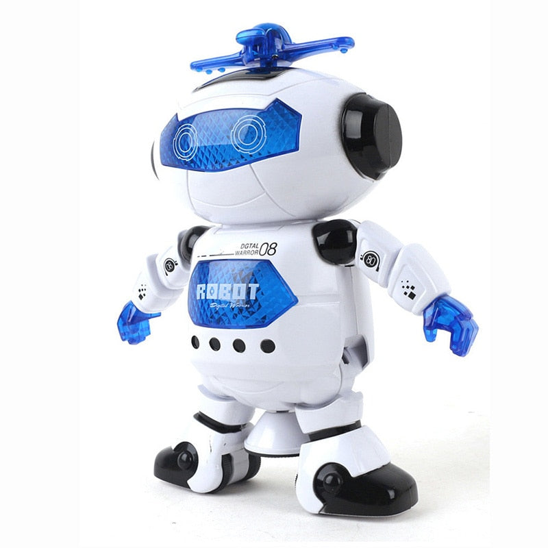 Hot 360 espace rotatif intelligent danse astronaute Robot musique lumière LED électronique marche drôle jouets pour enfants enfants cadeau d'anniversaire