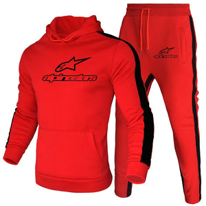 Alpinestars Men Hoodies Set Fashion 2020 Autumn Brand Casual Tracksuit Mens Set Sports Two Piece Patchwork Hoodie Pant Male Suit