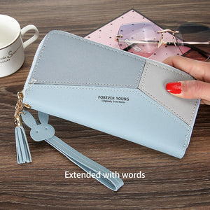 Long Women's Wallet Purses Tassel Coin Purse Card Holder
