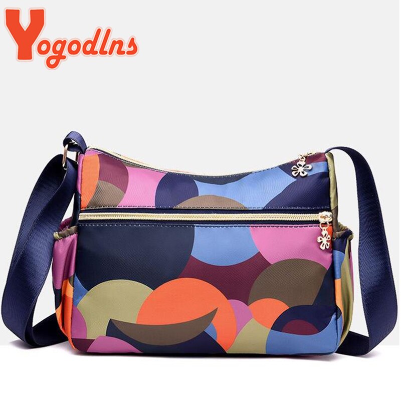 Yogodlns Fashion Women Mam Bag Small Shoulder Bag High Quatily Oxford cloth Messenger Crossbody Bags Multi-pocket Purse Handbag