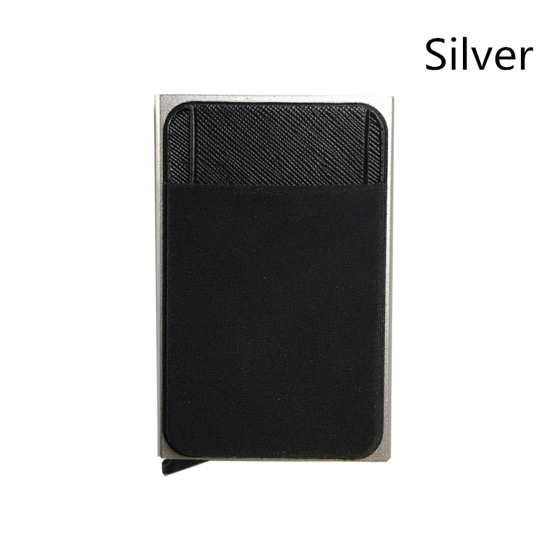 Men Business Aluminum Cash ID Card Holder RFID Blocking Slim Metal Wallet Coin Purse card case credit card wallet rfid wallet