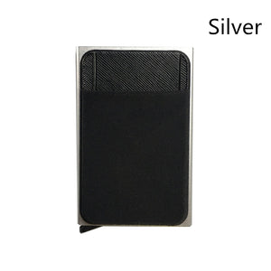 Men Business Aluminum Cash ID Card Holder RFID Blocking Slim Metal Wallet Coin Purse card case credit card wallet rfid wallet