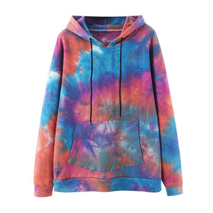 Wixra femmes sweat-shirts à colorant Femme nouvelle mode sweats à capuche chauds poche à manches longues automne hiver haut décontracté