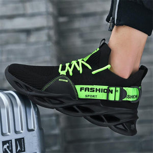 Sneakers Men Breathable Green 2021 Men Casual Shoes Autumn Big Size Soft Sneakers Women Lace-Up Mesh Fashion Sport Couple Shoes