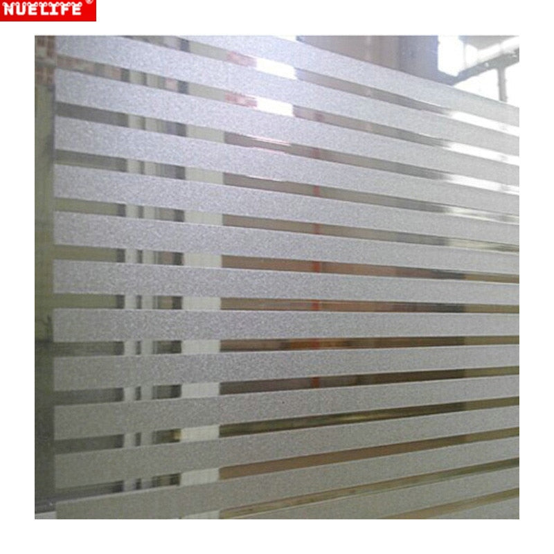 Striped frosted glass sticker living room bedroom balcony office bathroom decoration film static glue-free glass window film