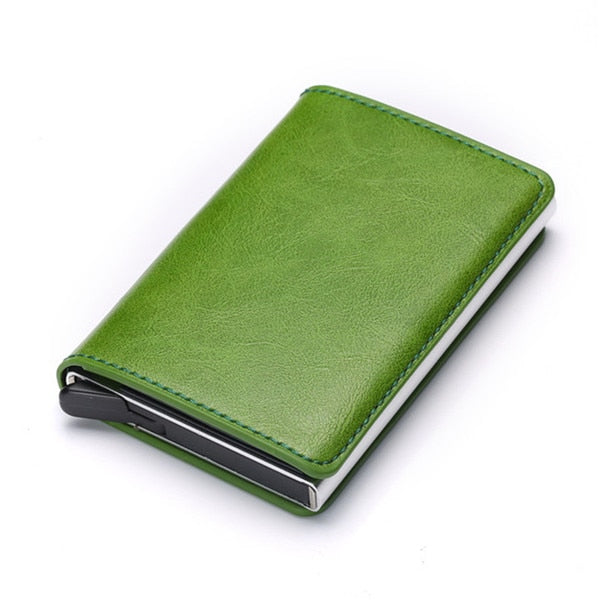 Aluminum Metal Credit Business Mini Card Wallet 2020 Dropshipping Man Women Smart Wallet Business Card Holder Hasp Rfid Wallet