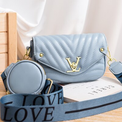 Wide Strap 2020 Women PU Leather Small Handbags Famous Brand Designer Lady's Shoulder Crossbody Mini Bag Purses And Handbag