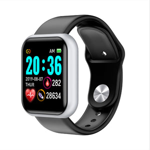 Y68 Sports Smart Watch Life Waterproof Watch Blood Pressure Heart Rate Monitor Soft Silicone 1.3 Inch Smart Bracelet Smartwatch