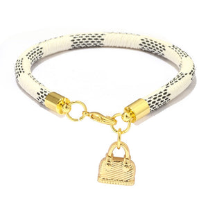 Women Charm Bracelet High Quality Leather Bag Gold Love Pendant Female Bracelet Brand Bracelets For Women Best Gift
