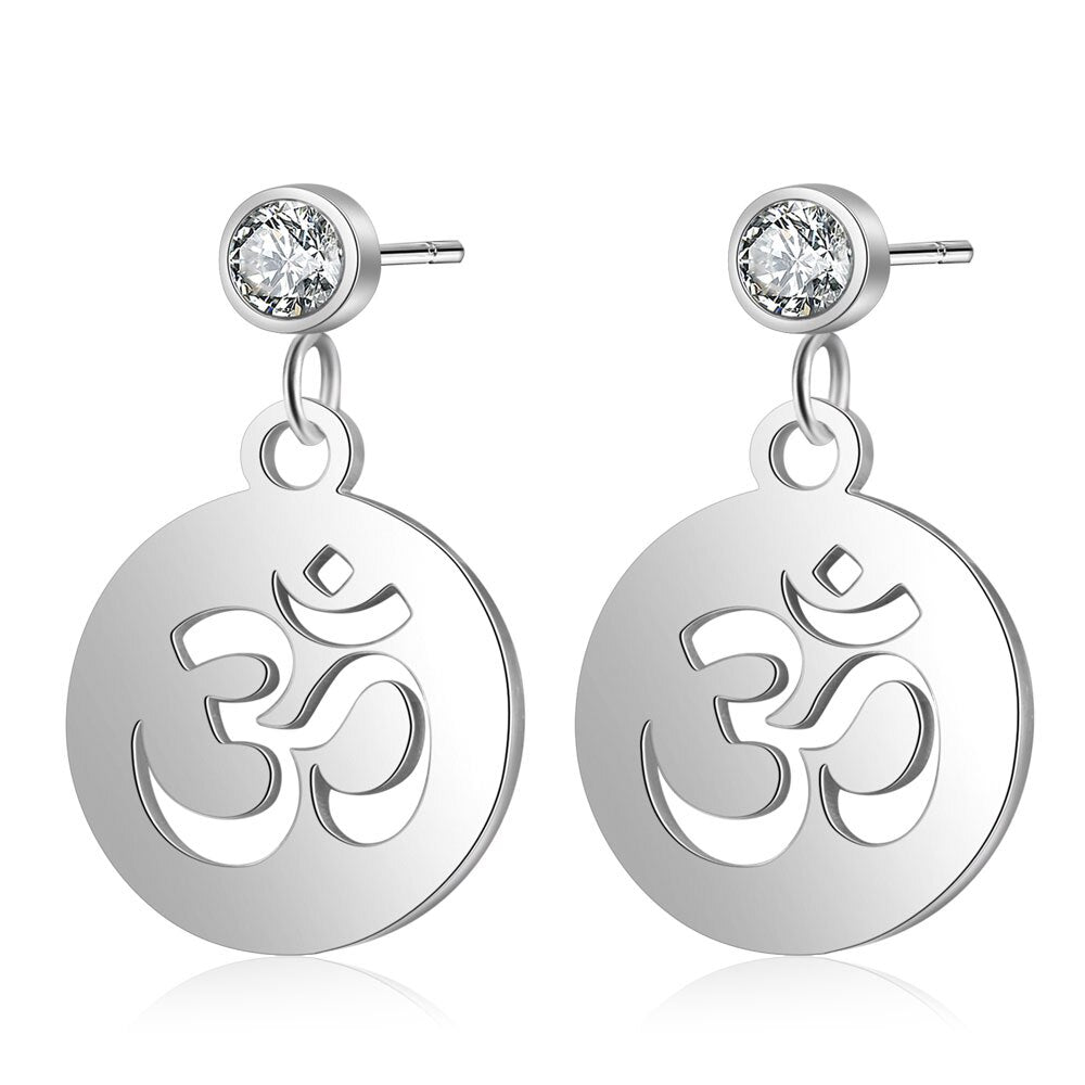 Vni and Mia 100% Stainless Steel Boho Lotus Dream Catcher Earring For Women Wholesale Fashion Bohemia Jewelry Dropshipping