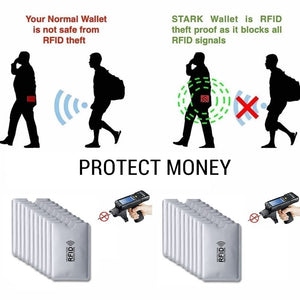 10pcs Anti RFID Blocking Reader Lock Card Holder ID Bank Card Case Protector Aluminium Metal Smart Anti-theft Credit Card Holder