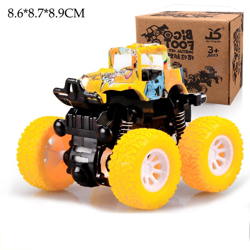 Mini inertiel tout-terrain véhicule Pullback enfants jouet voiture en plastique Friction cascadeur voiture Juguetes Carro enfants jouets pour garçons