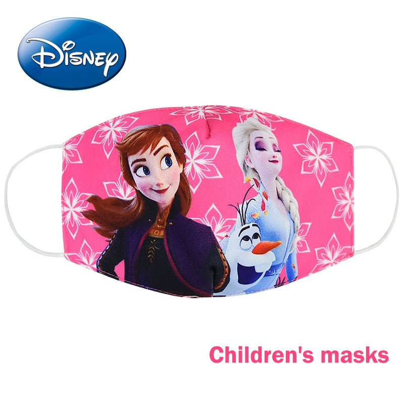 Disney congelé dessin animé bouche masque Anti poussière masque visage princesse Anna Elsa cotons masques pour enfants enfants réutilisables
