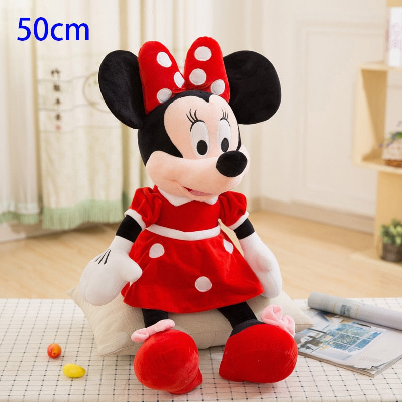 New 10/30/40/50cm Mickey Mouse Minnie Plush Dolls Animal Stuffed Toys Birthday Christmas Gift for Kids